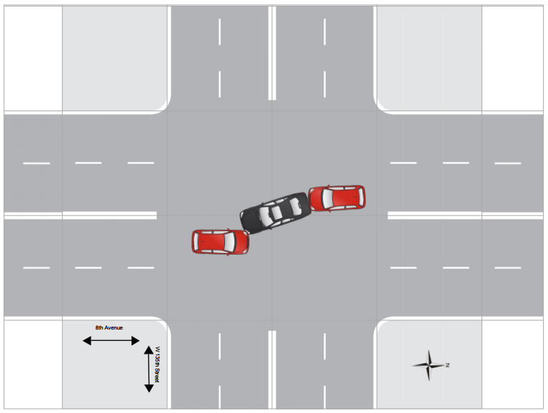 Lawrence C - Uber Accident Diagram