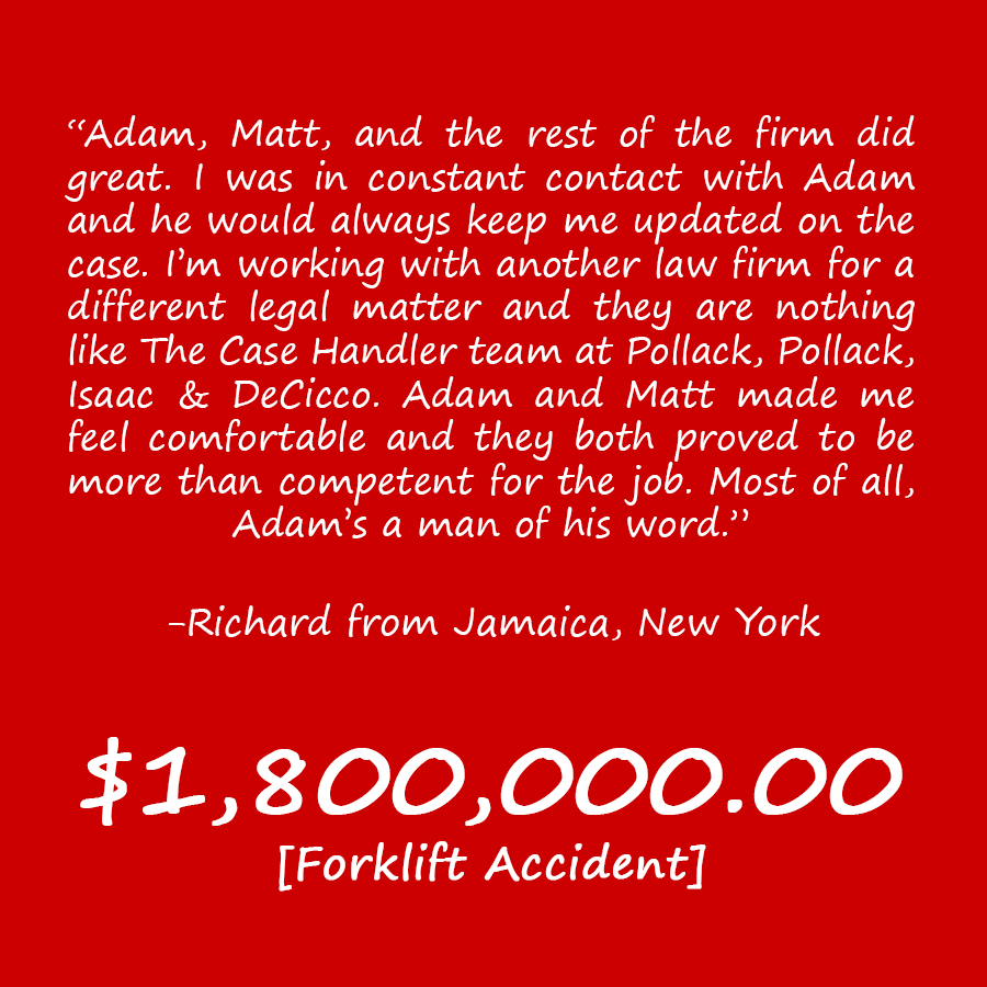 Brooklyn Forklift Accident Lawyer Review Richard